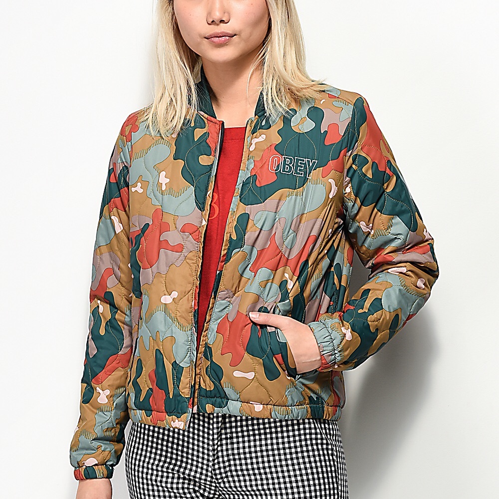 Obey Bunker Drip Camo Jacket